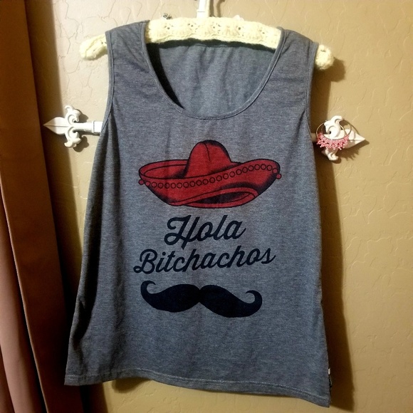 🌮 SOLD "Hola Bitchachos" tank🌮 - Picture 2 of 5